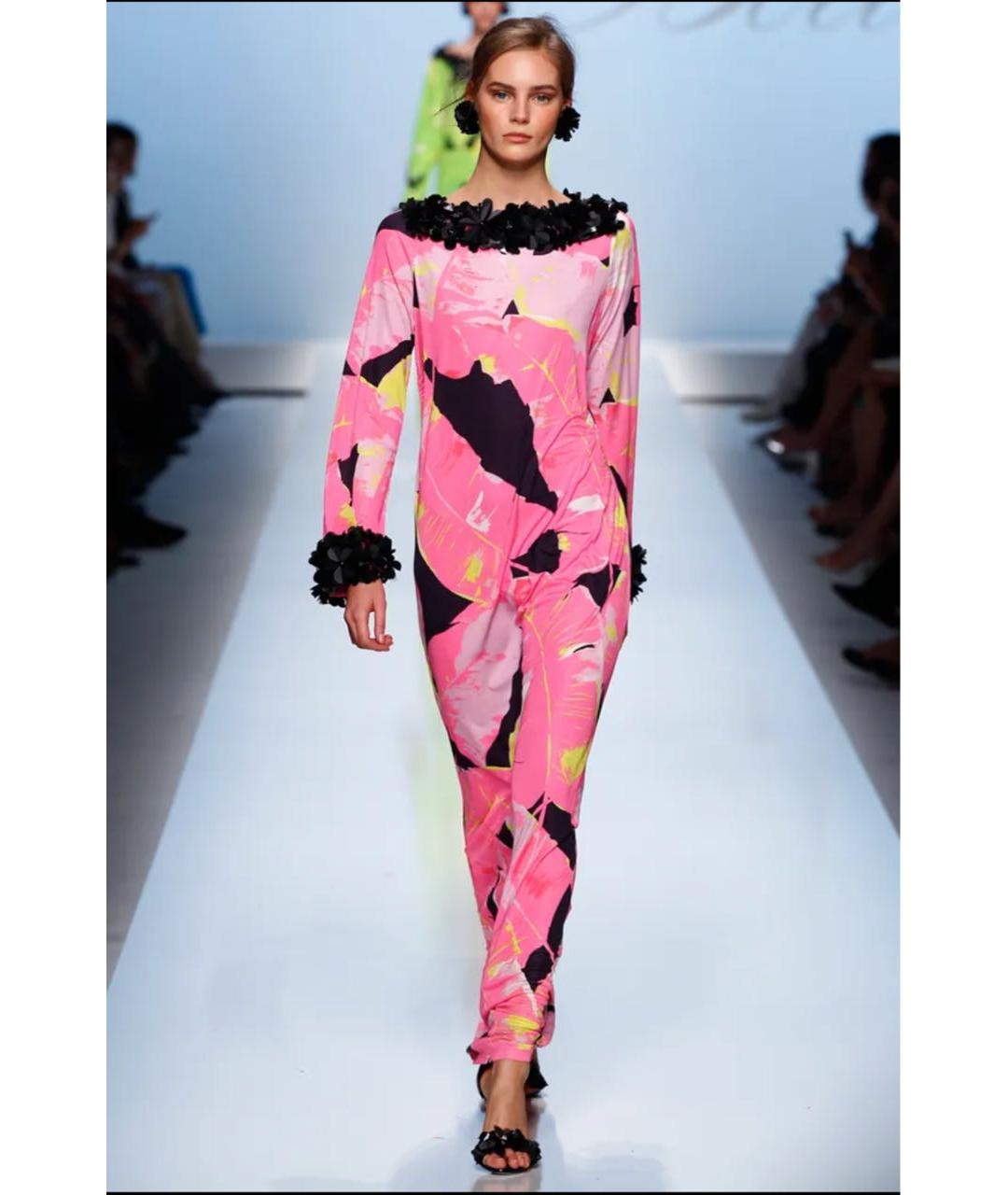 BLUMARINE Мульти вискозное вечернее платье, фото 3