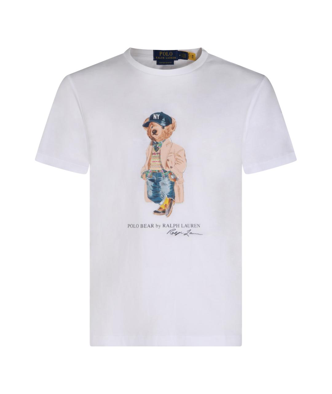 POLO RALPH LAUREN Белая хлопковая футболка, фото 1
