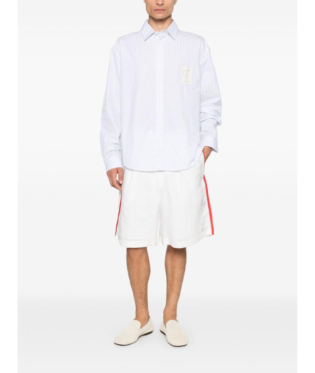 JACQUEMUS Белая хлопковая классическая рубашка, фото 2