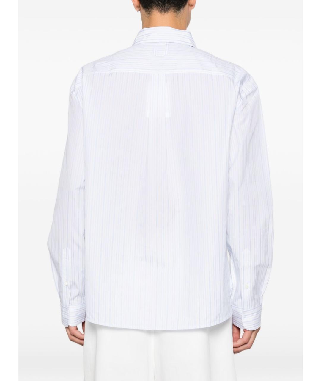 JACQUEMUS Белая хлопковая классическая рубашка, фото 3