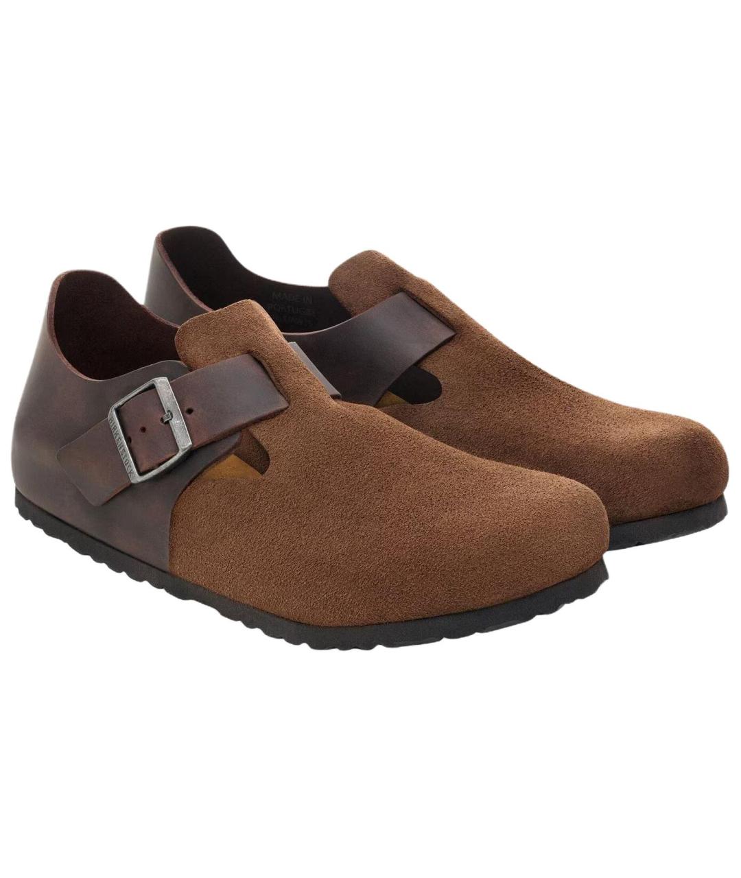 BIRKENSTOCK Коричневые замшевые ботинки, фото 3