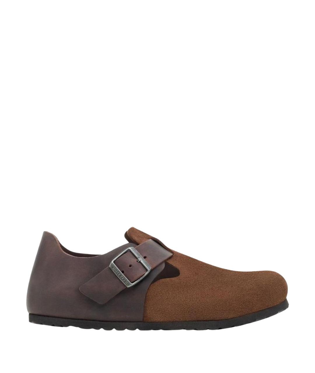 BIRKENSTOCK Коричневые замшевые ботинки, фото 1
