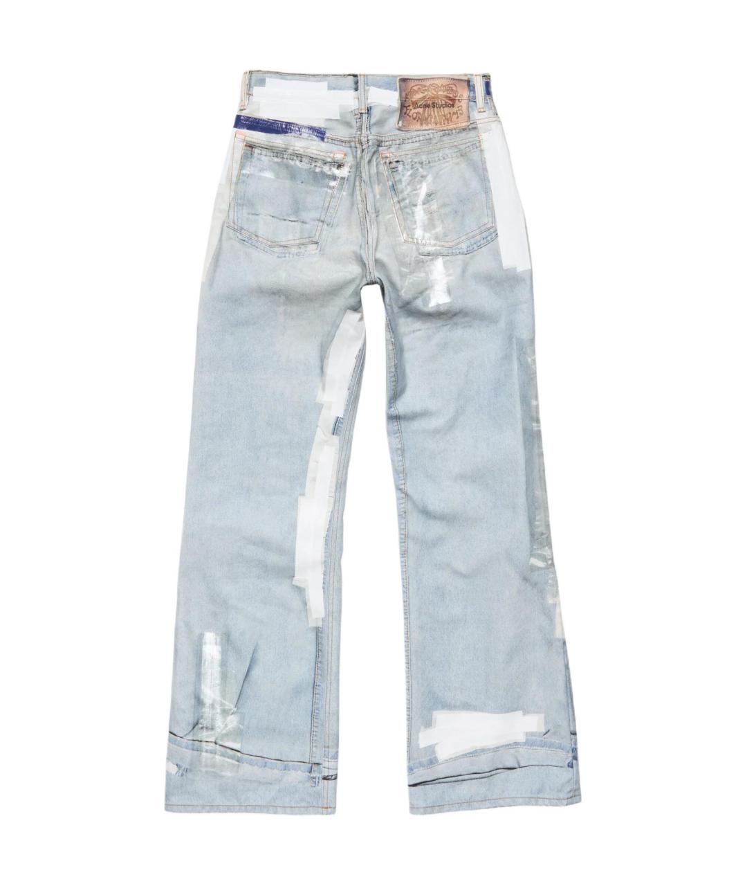 ACNE STUDIOS Голубые прямые джинсы, фото 2