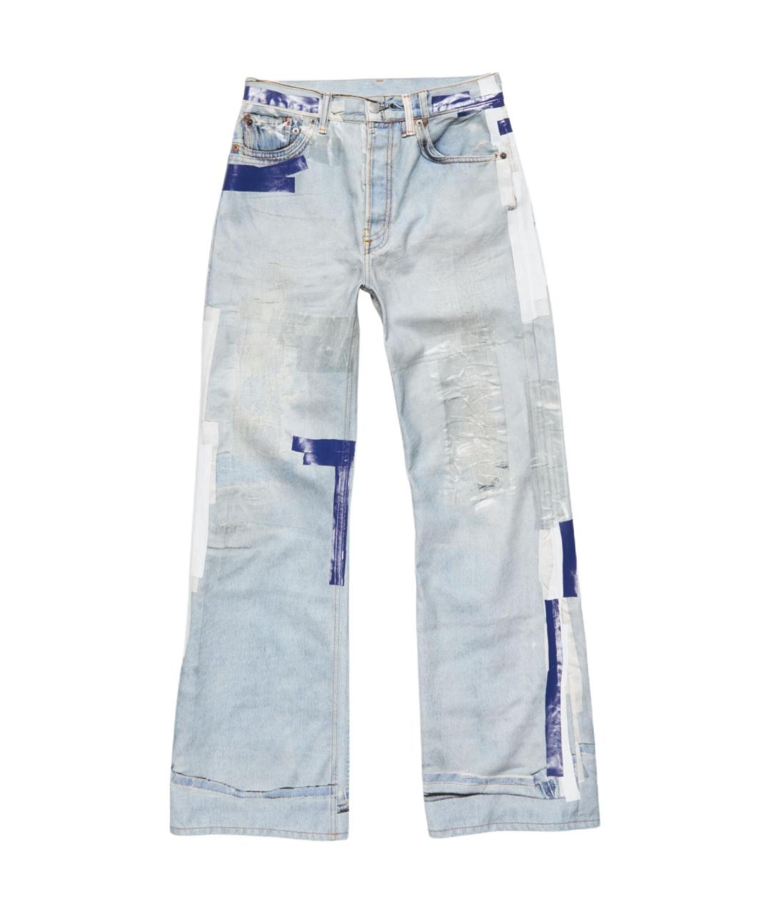 ACNE STUDIOS Голубые прямые джинсы, фото 1