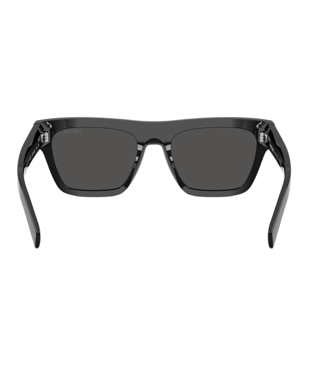 PRADA Черные пластиковые солнцезащитные очки, фото 4