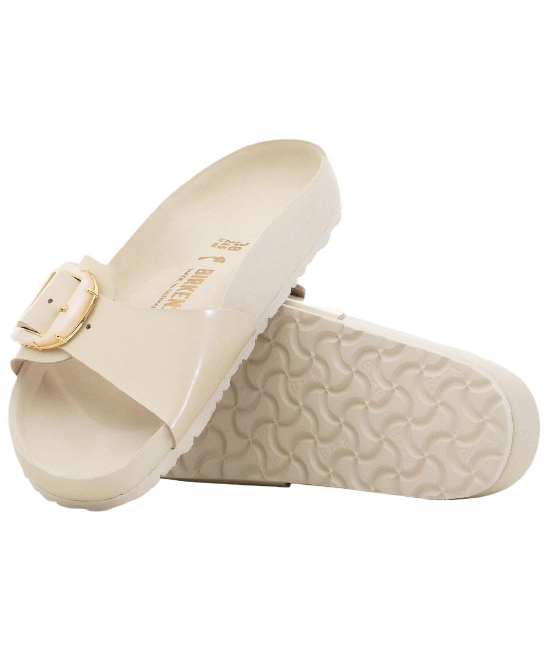 BIRKENSTOCK Бежевые шлепанцы, фото 5
