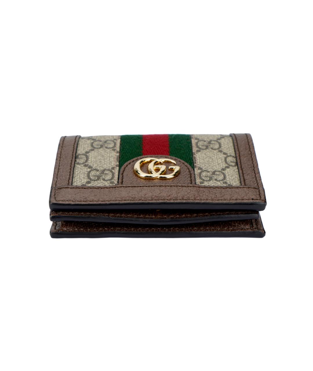 GUCCI Коричневая сумка через плечо из канвы, фото 5
