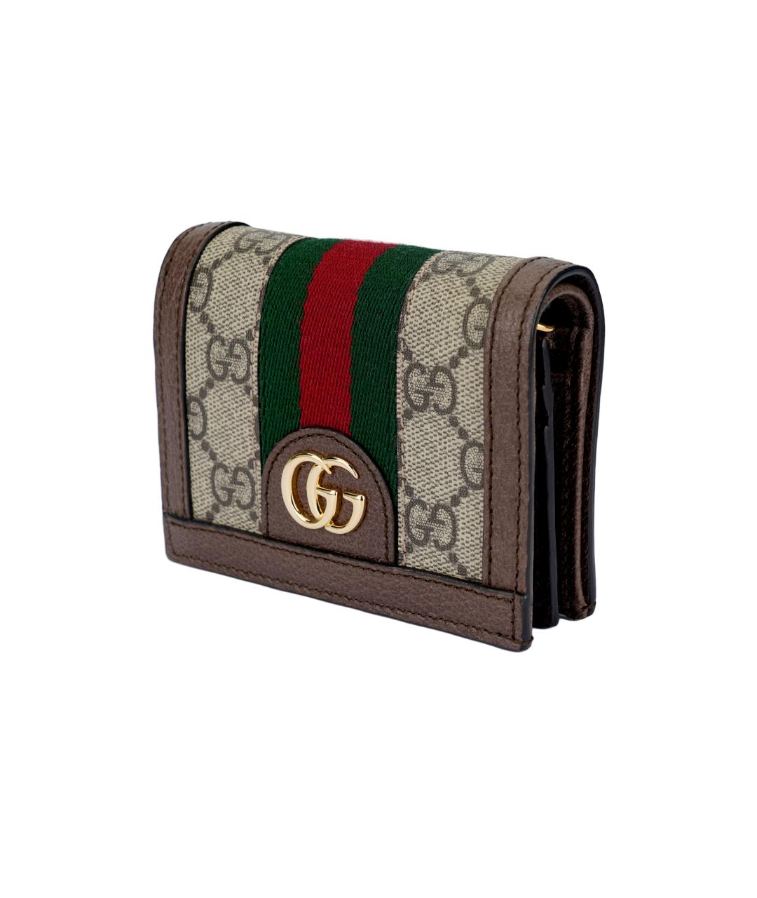 GUCCI Коричневая сумка через плечо из канвы, фото 3