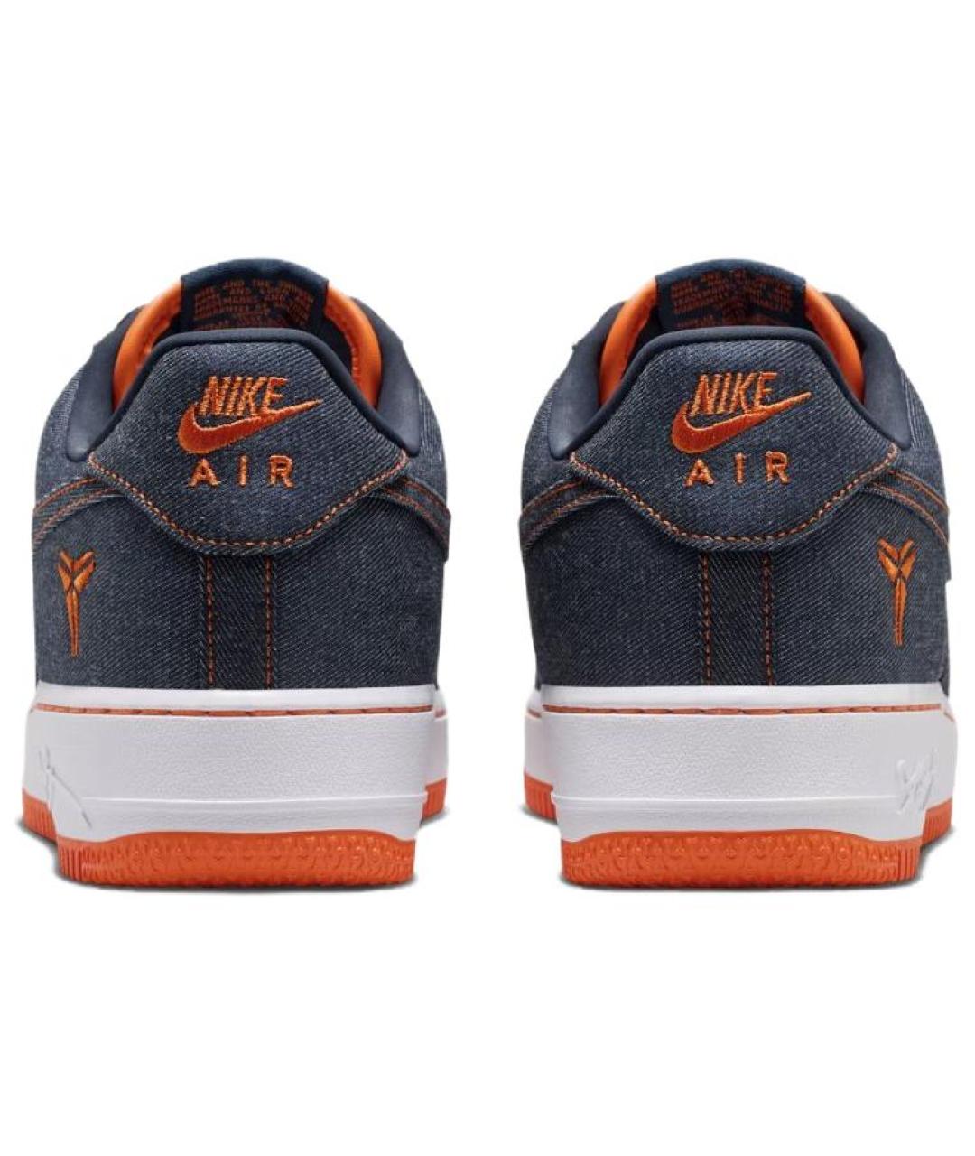 NIKE Темно-синие текстильные низкие кроссовки / кеды, фото 5
