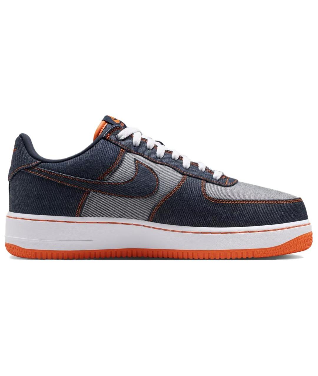 NIKE Темно-синие текстильные низкие кроссовки / кеды, фото 2