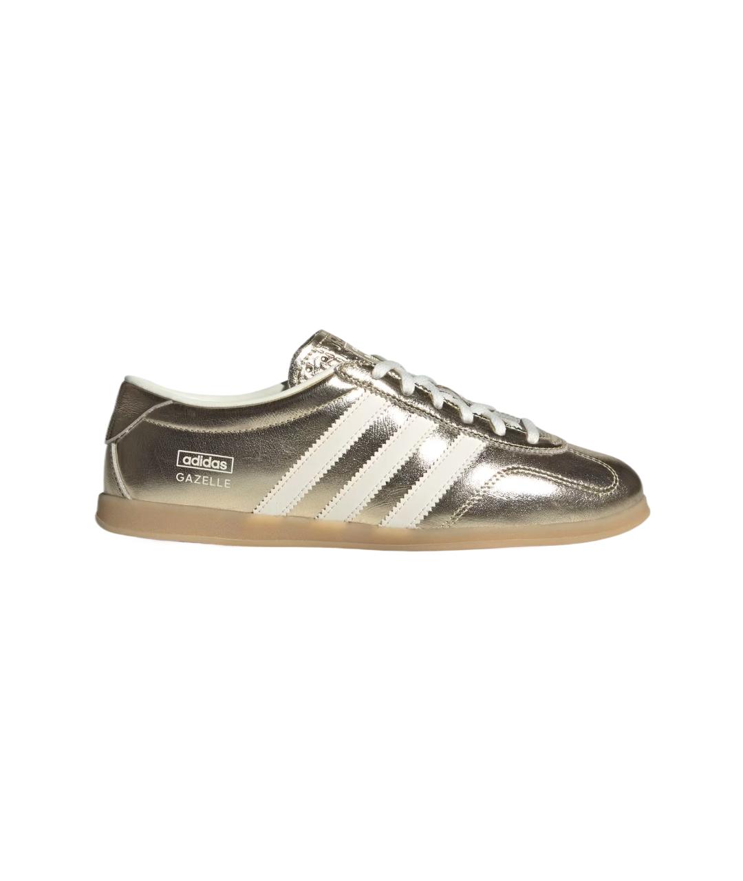 ADIDAS Золотые кожаные кеды, фото 8