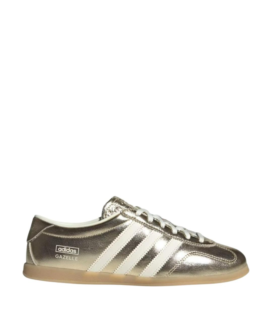 ADIDAS Золотые кожаные кеды, фото 1