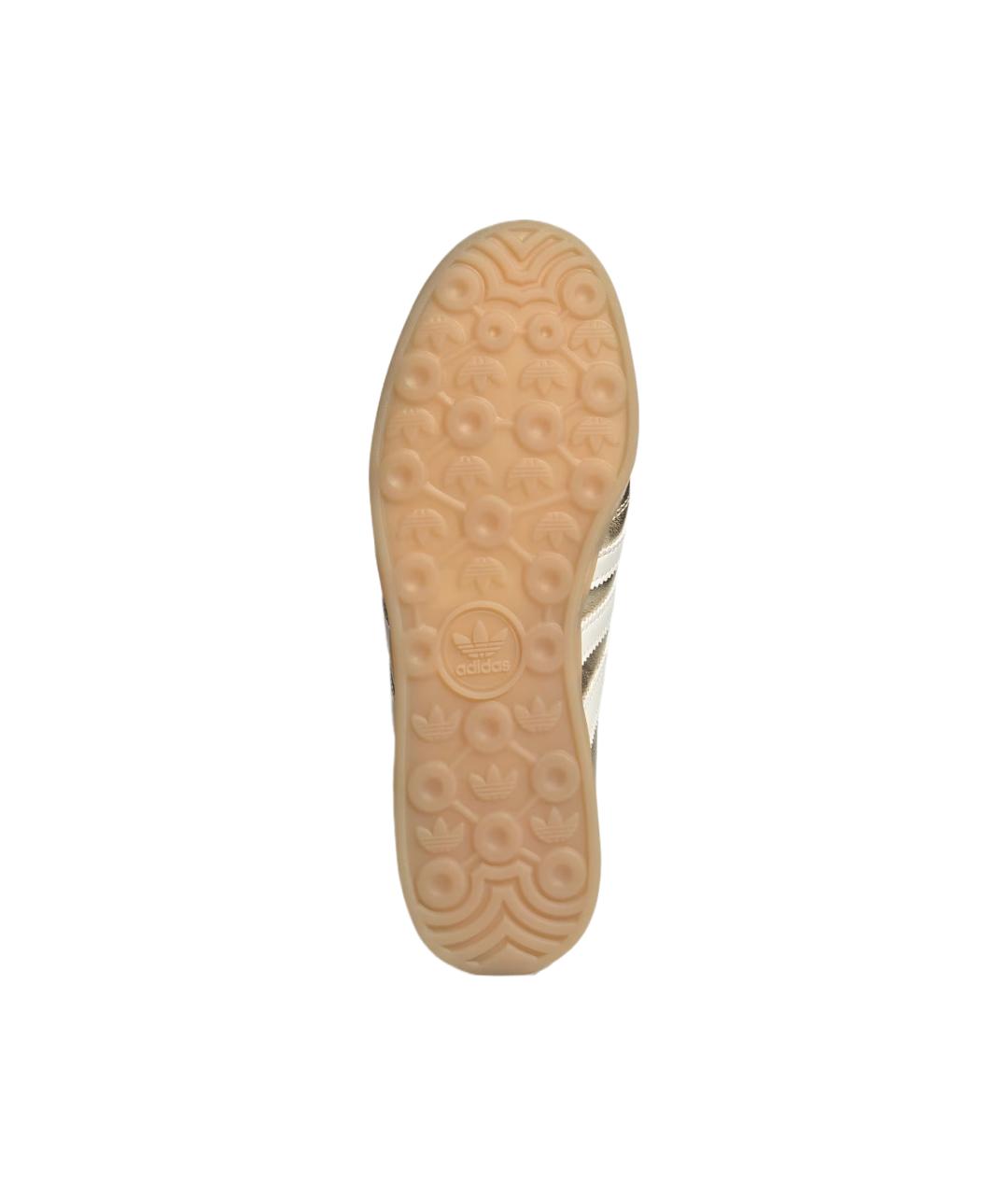 ADIDAS Золотые кожаные кеды, фото 5