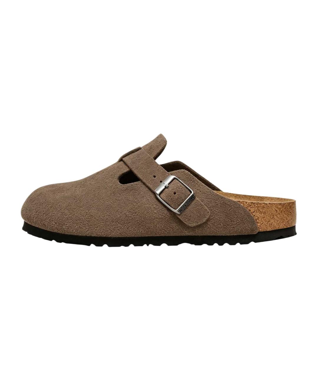 BIRKENSTOCK Серые замшевые сабо, фото 2