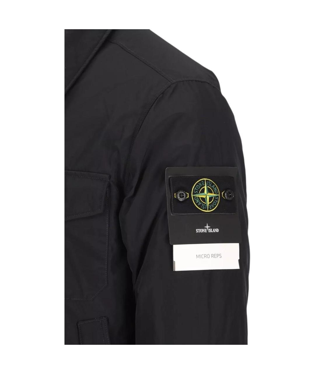 STONE ISLAND Черная куртка, фото 4