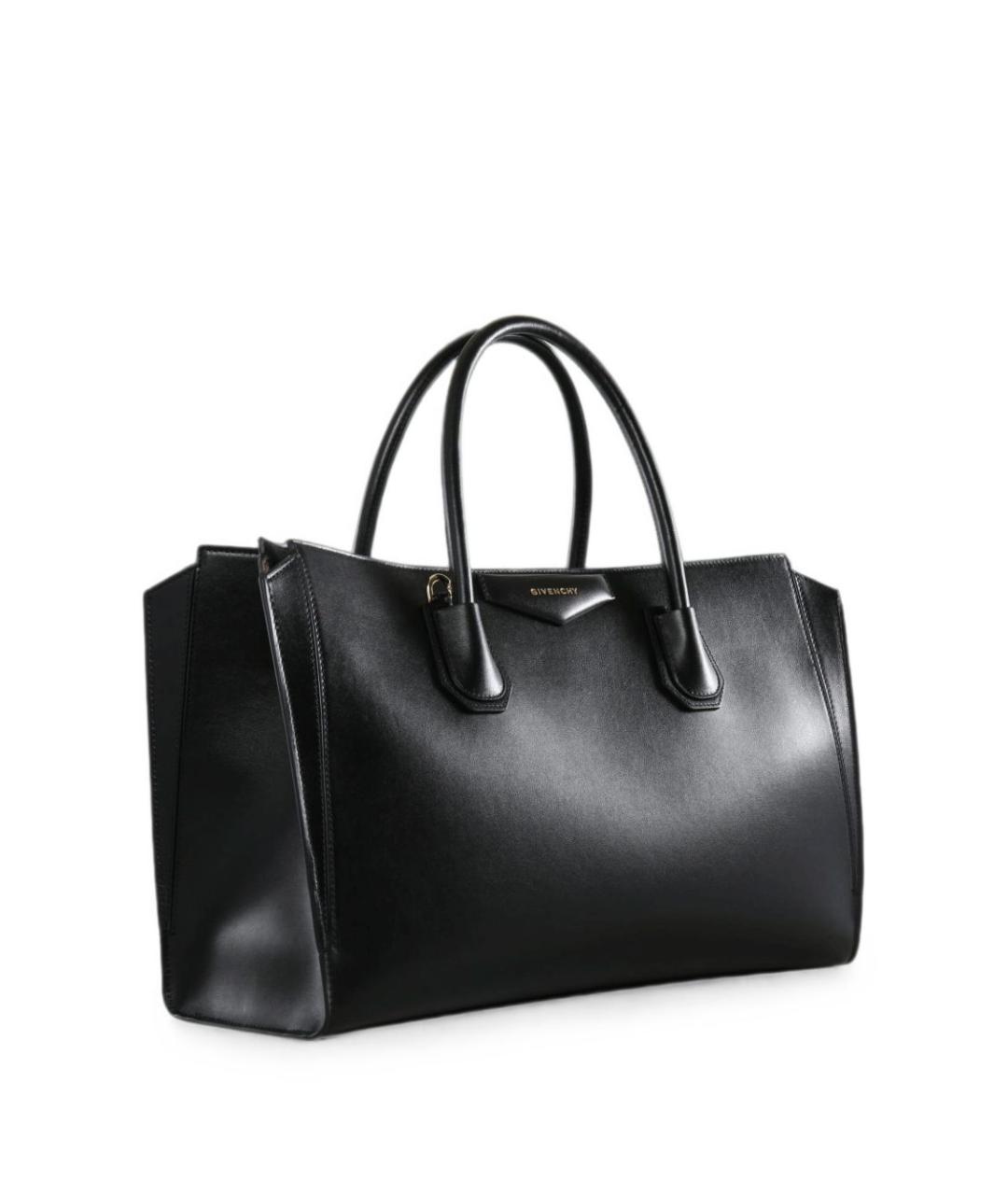 GIVENCHY Черная кожаная сумка тоут, фото 2