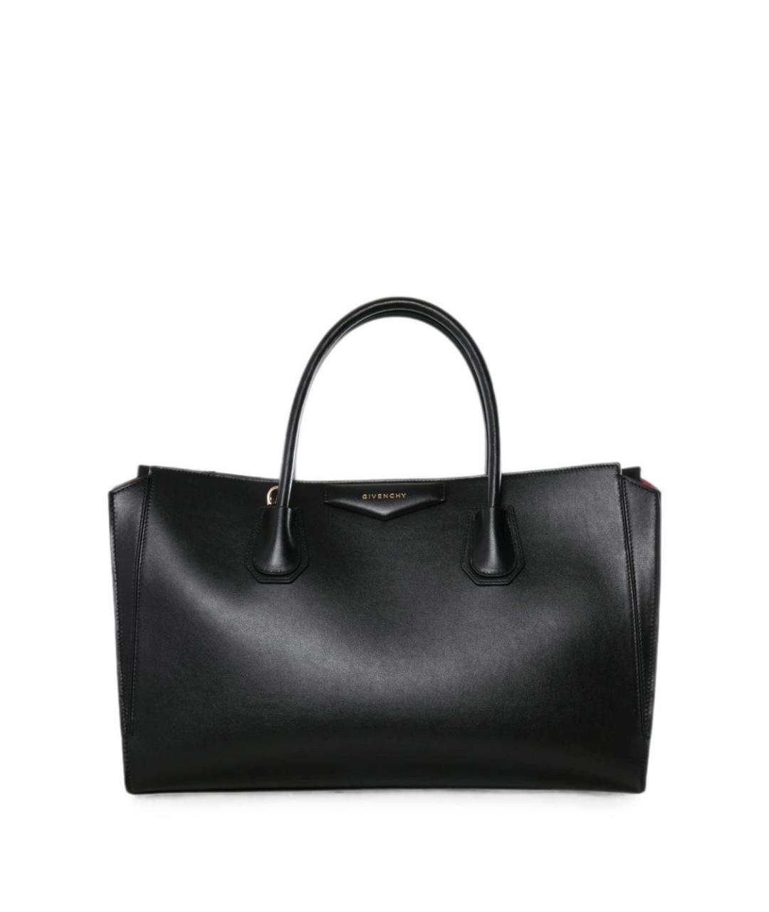 GIVENCHY Черная кожаная сумка тоут, фото 1