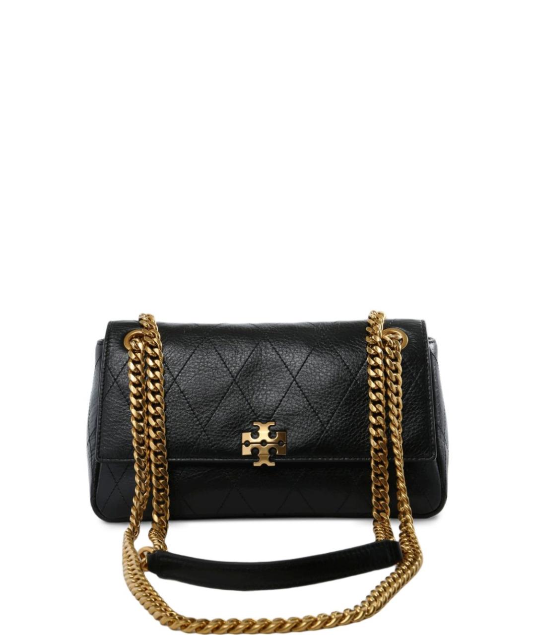 TORY BURCH Черная кожаная сумка через плечо, фото 1