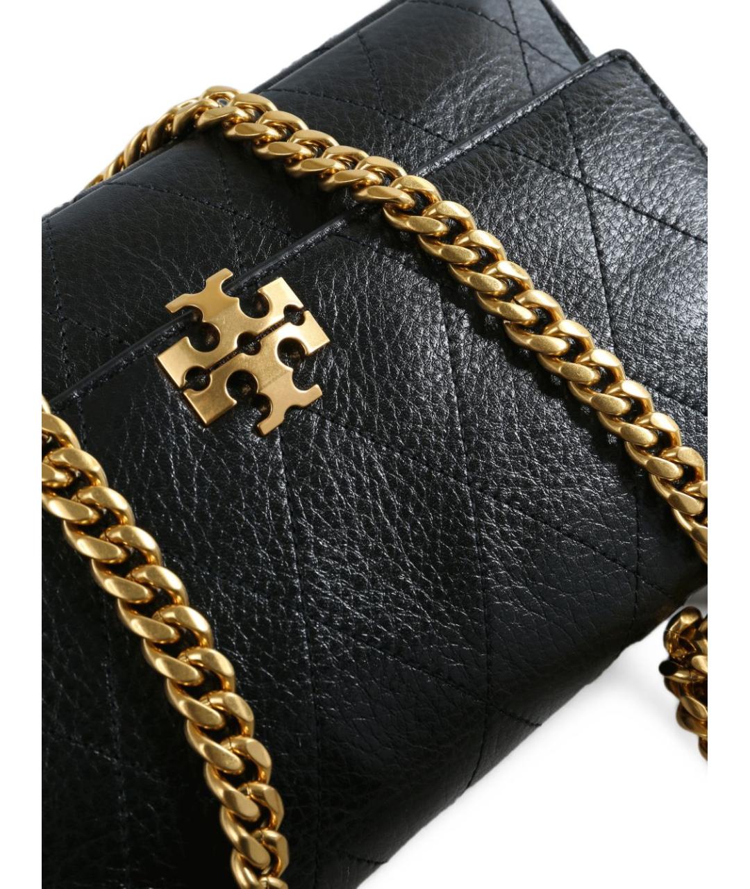 TORY BURCH Черная кожаная сумка через плечо, фото 2