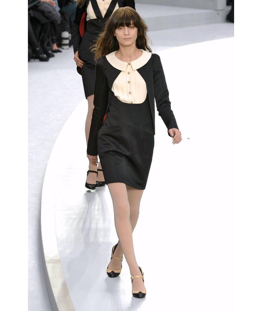 CHANEL Черное шелковое коктейльное платье, фото 6