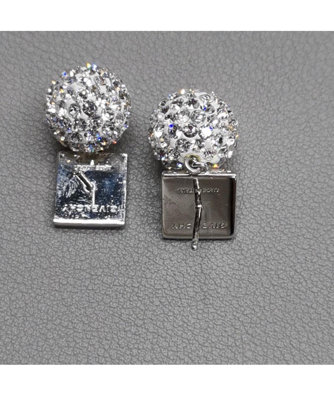 GIVENCHY Серебряные латунные серьги, фото 2