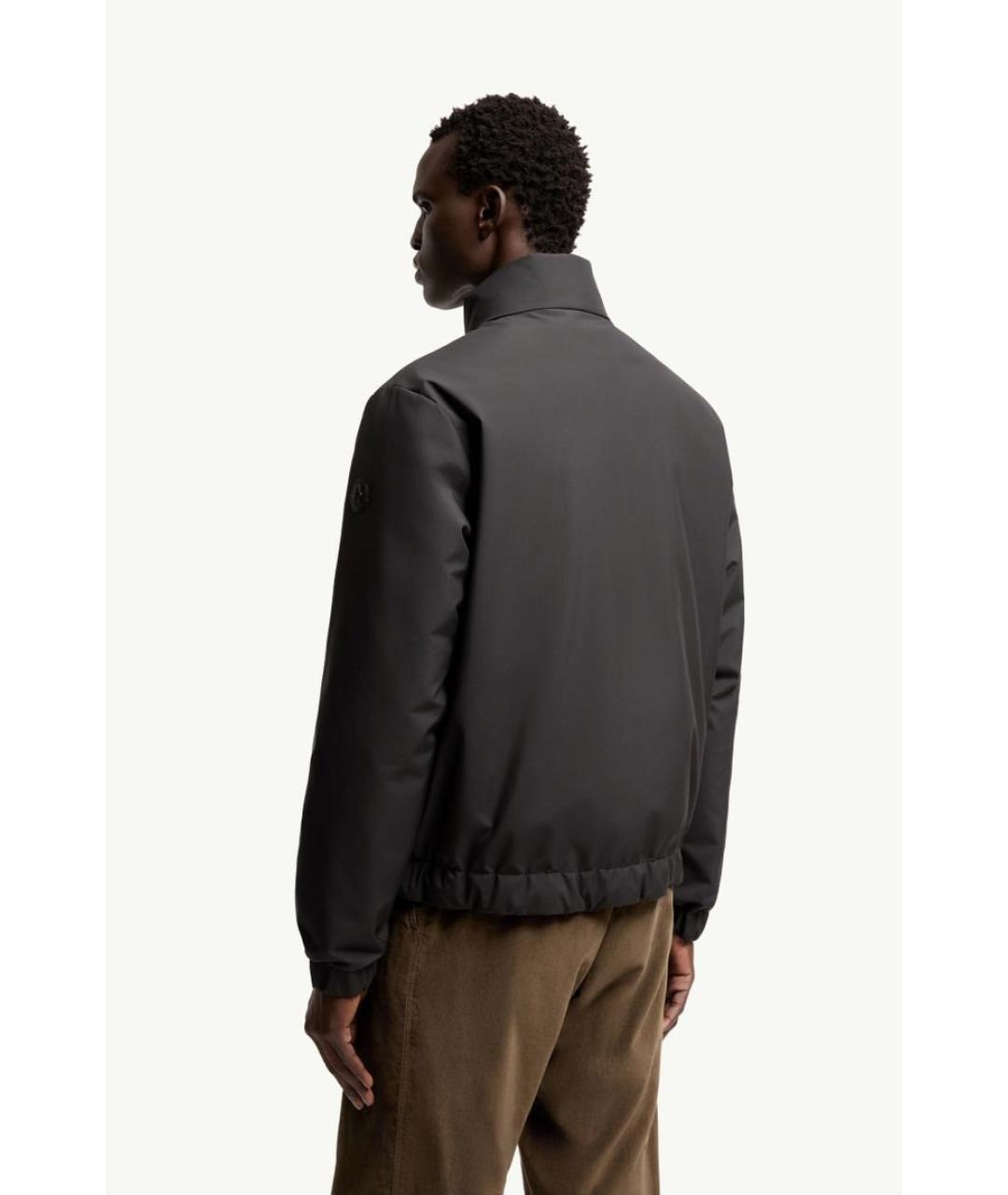 MONCLER Черная полиэстеровая куртка, фото 2