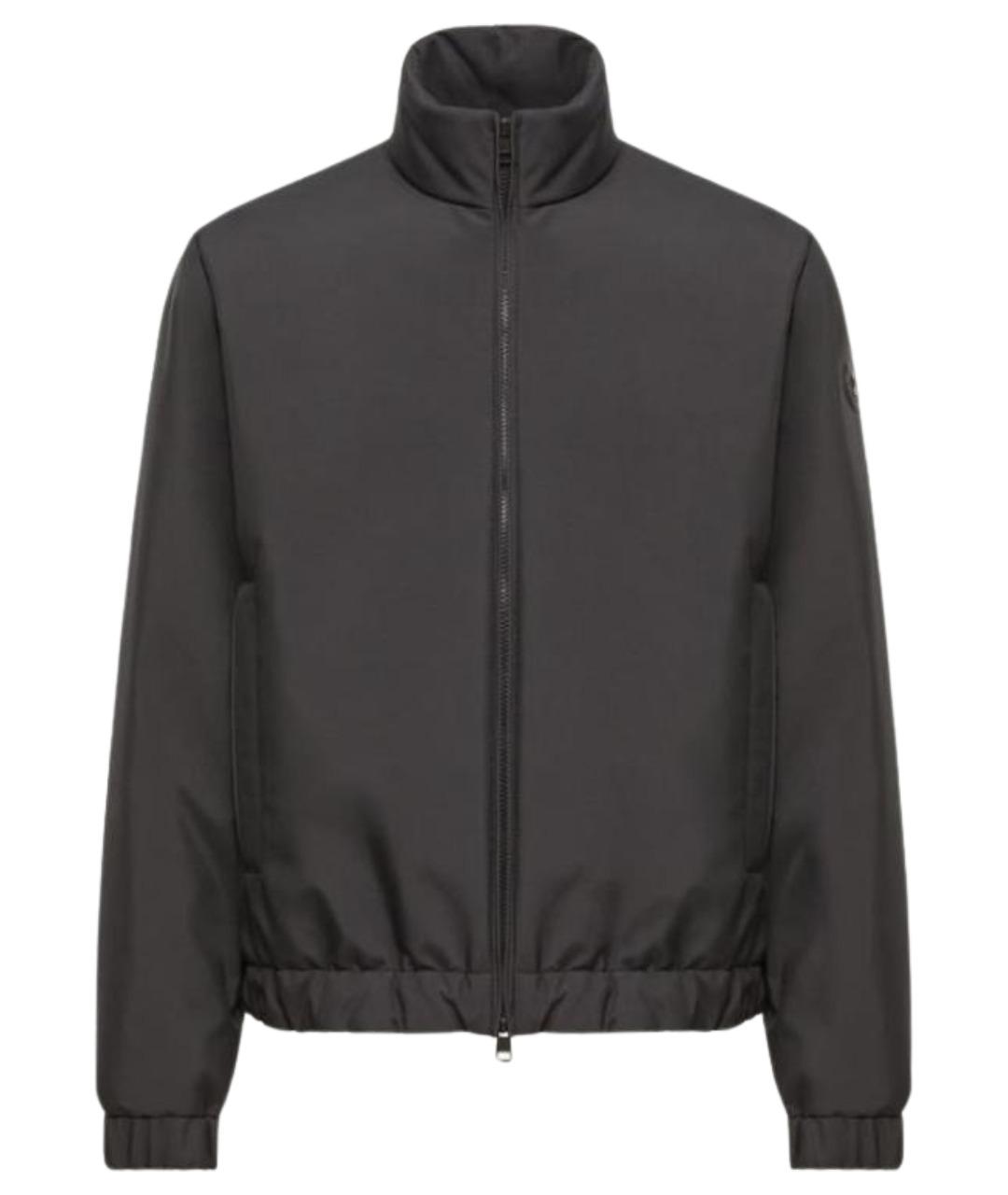 MONCLER Черная полиэстеровая куртка, фото 1