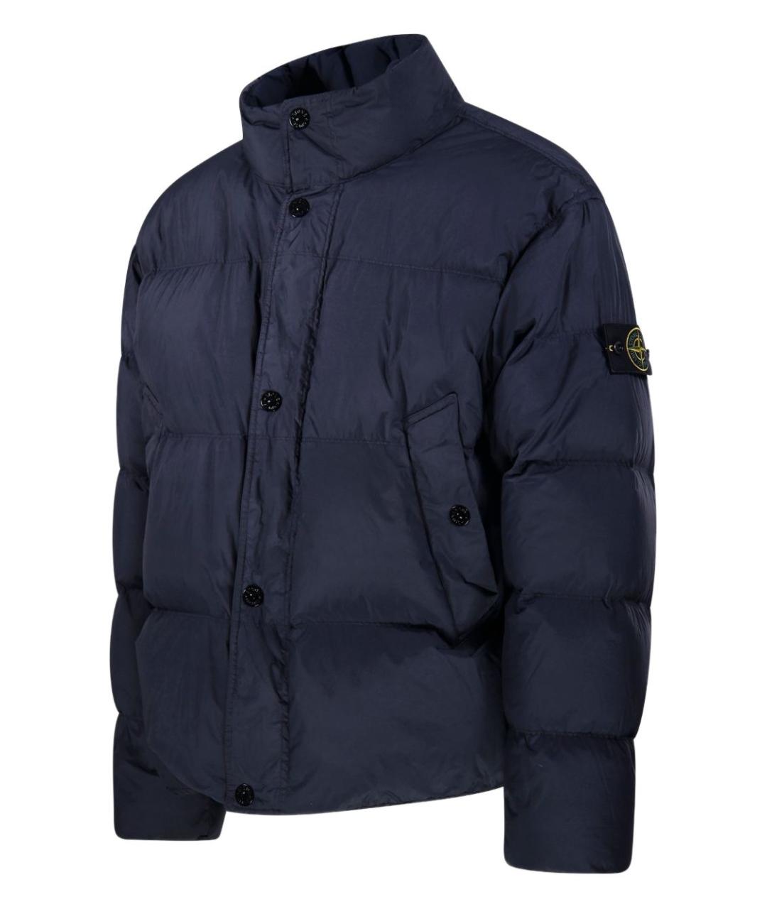 STONE ISLAND Синий полиамидовый пуховик, фото 4