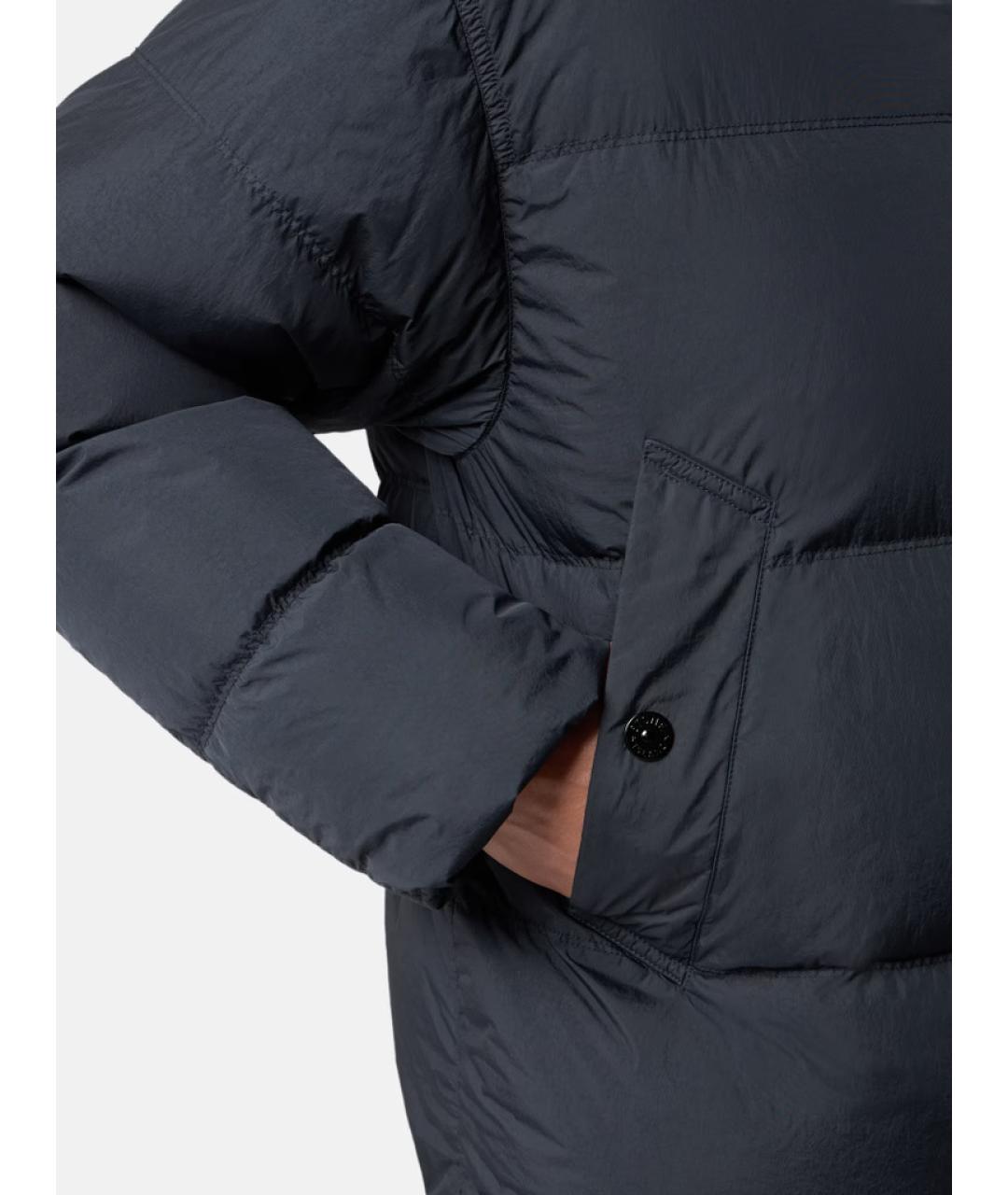 STONE ISLAND Синий полиамидовый пуховик, фото 5
