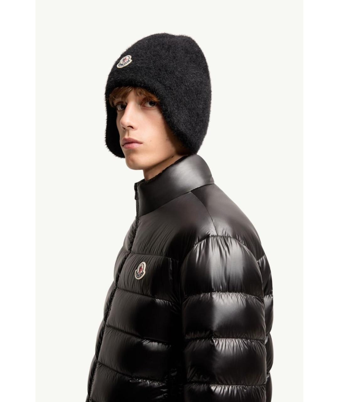 MONCLER Черная полиамидовая куртка, фото 3