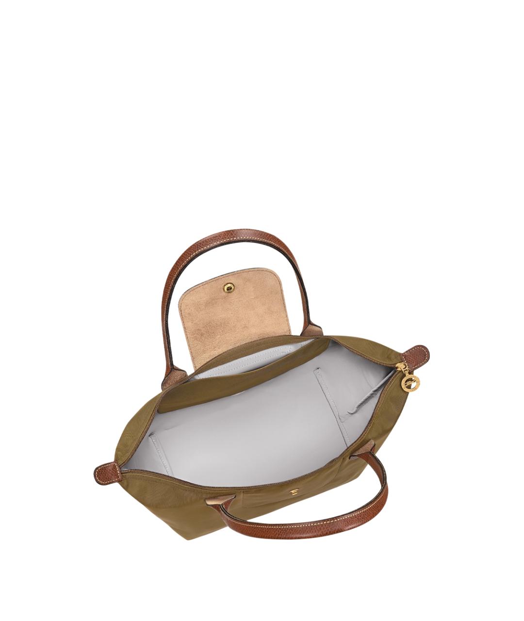 LONGCHAMP Хаки нейлоновая сумка через плечо, фото 4