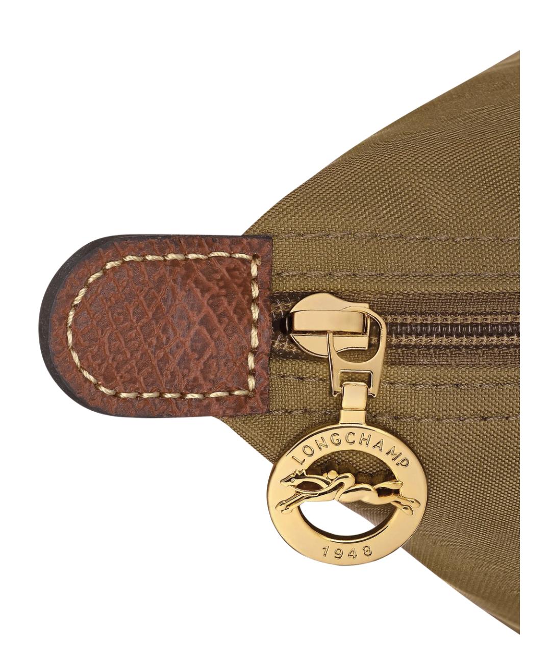 LONGCHAMP Хаки нейлоновая сумка через плечо, фото 5