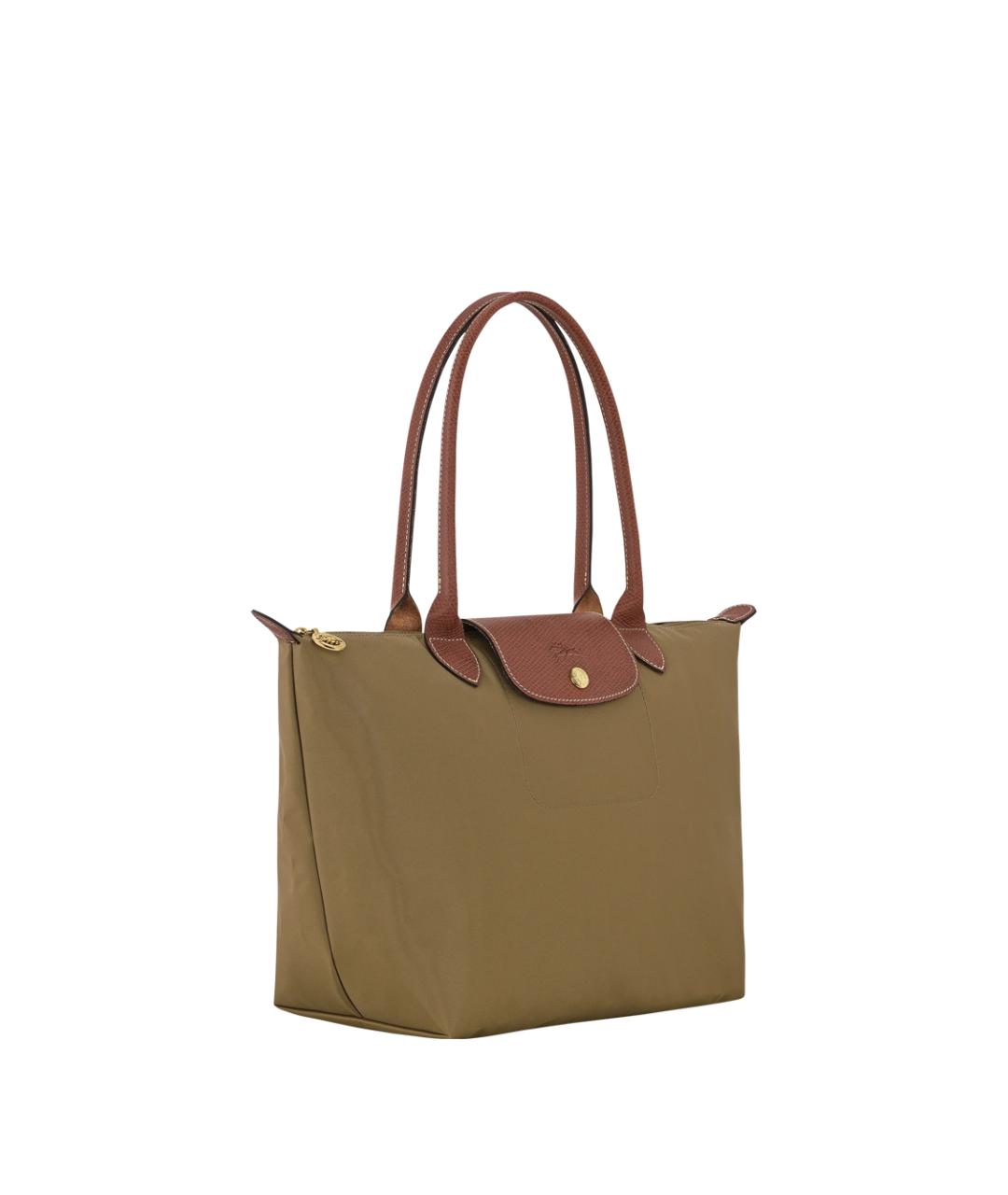 LONGCHAMP Хаки нейлоновая сумка через плечо, фото 2