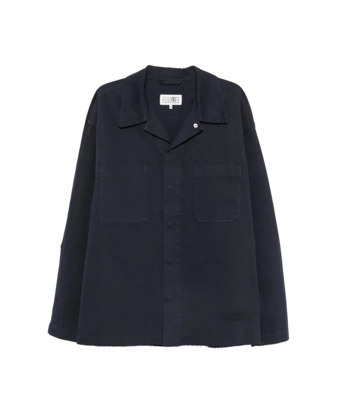 MM6 MAISON MARGIELA Синяя хлопковая куртка, фото 1