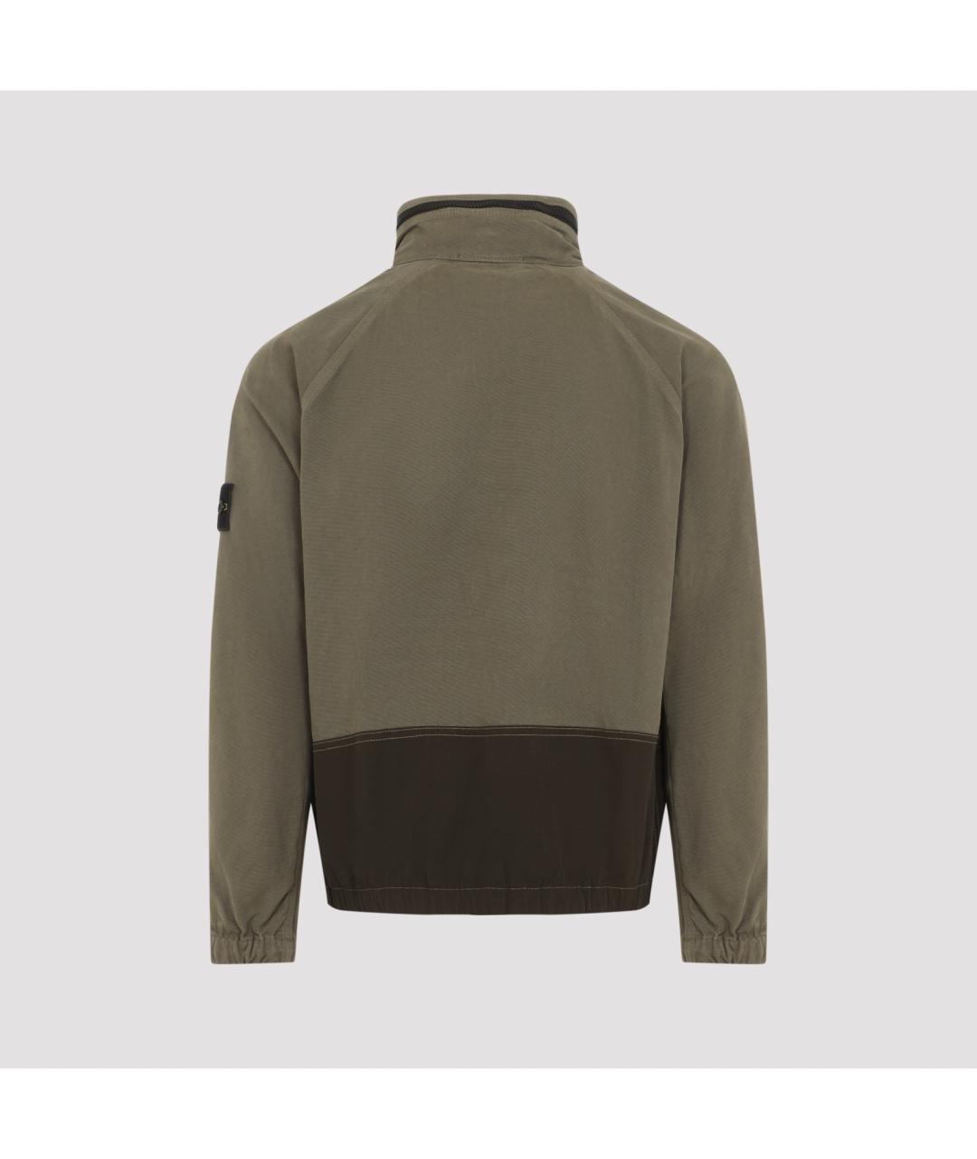 STONE ISLAND Зеленая полиамидовая куртка, фото 2