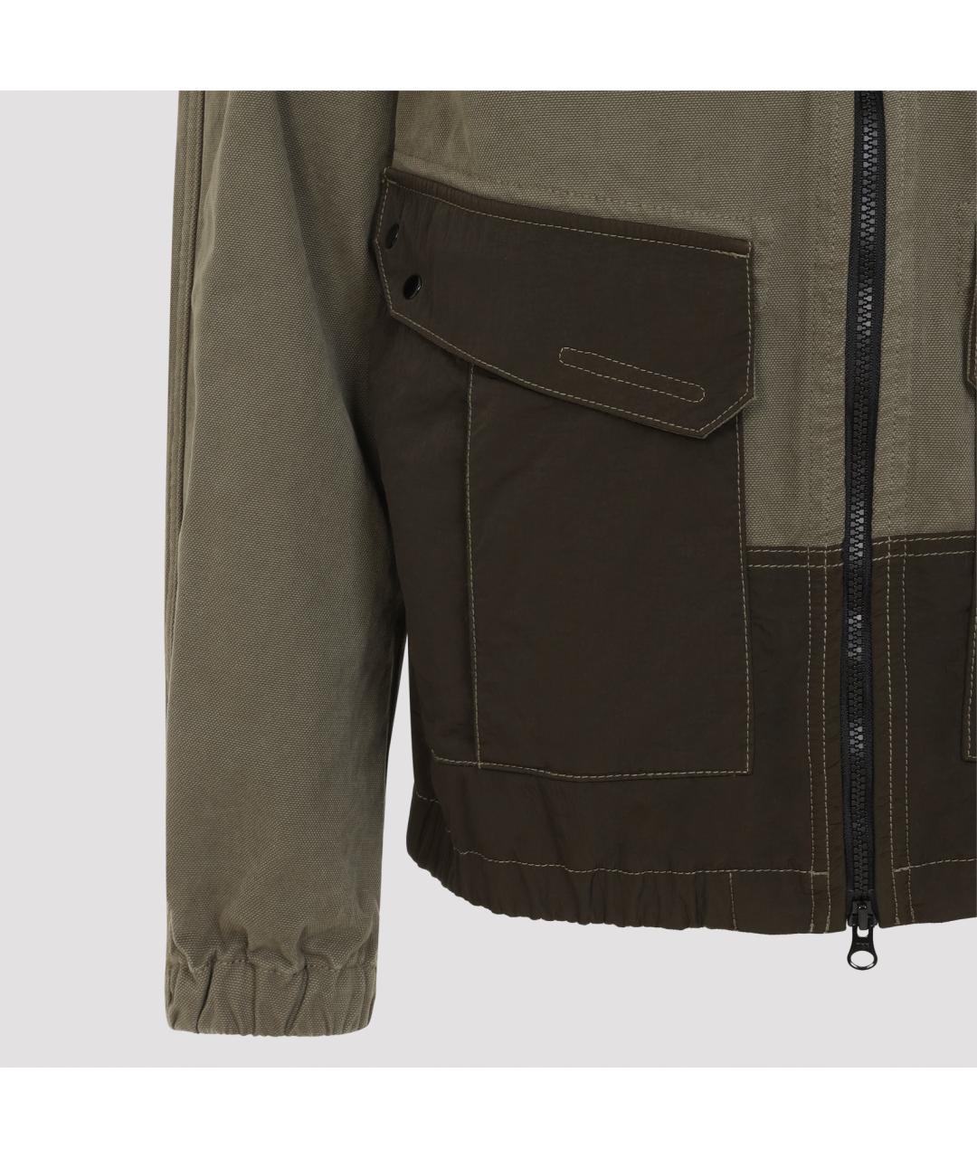 STONE ISLAND Зеленая полиамидовая куртка, фото 3