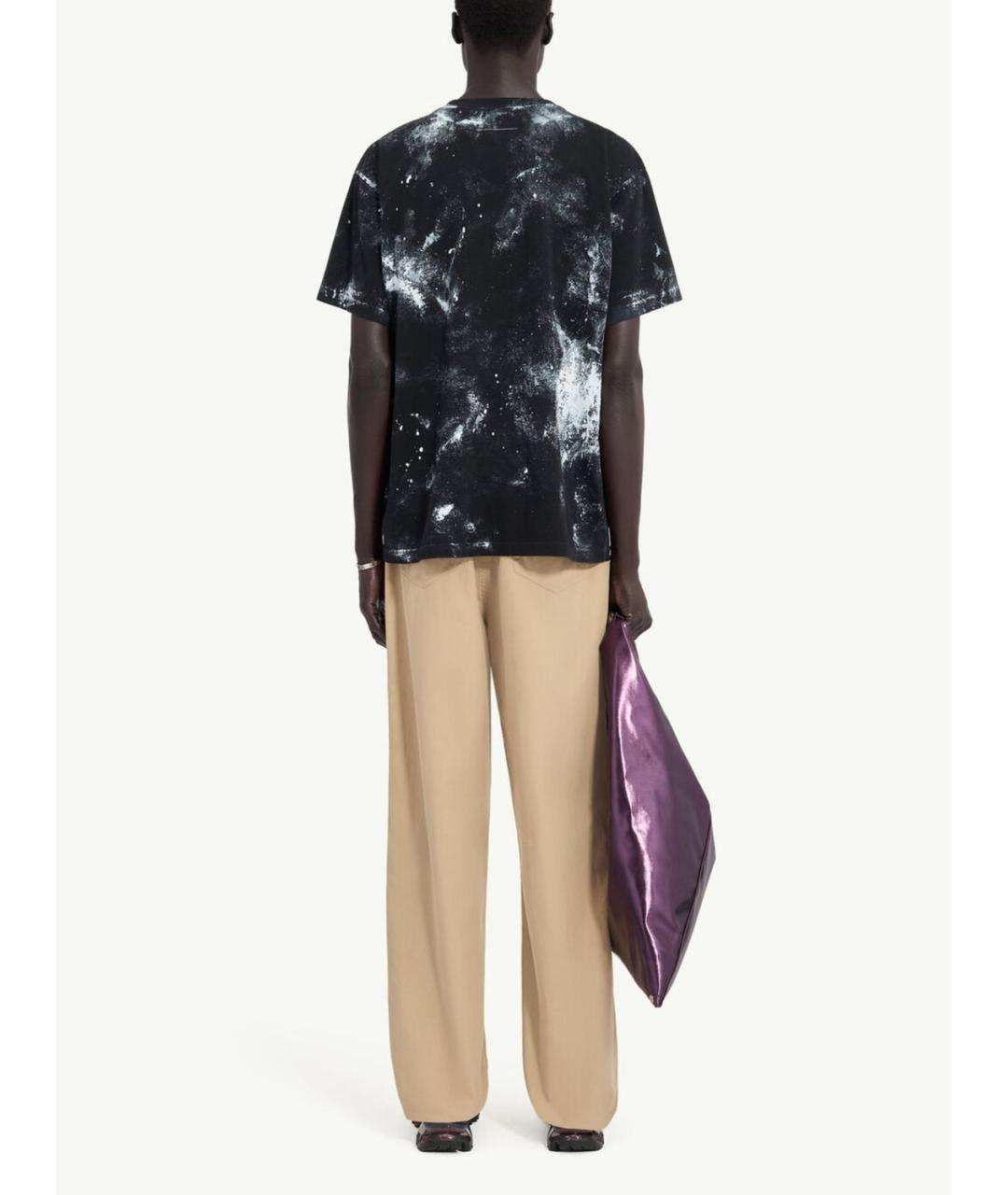 MM6 MAISON MARGIELA Черная хлопковая футболка, фото 3