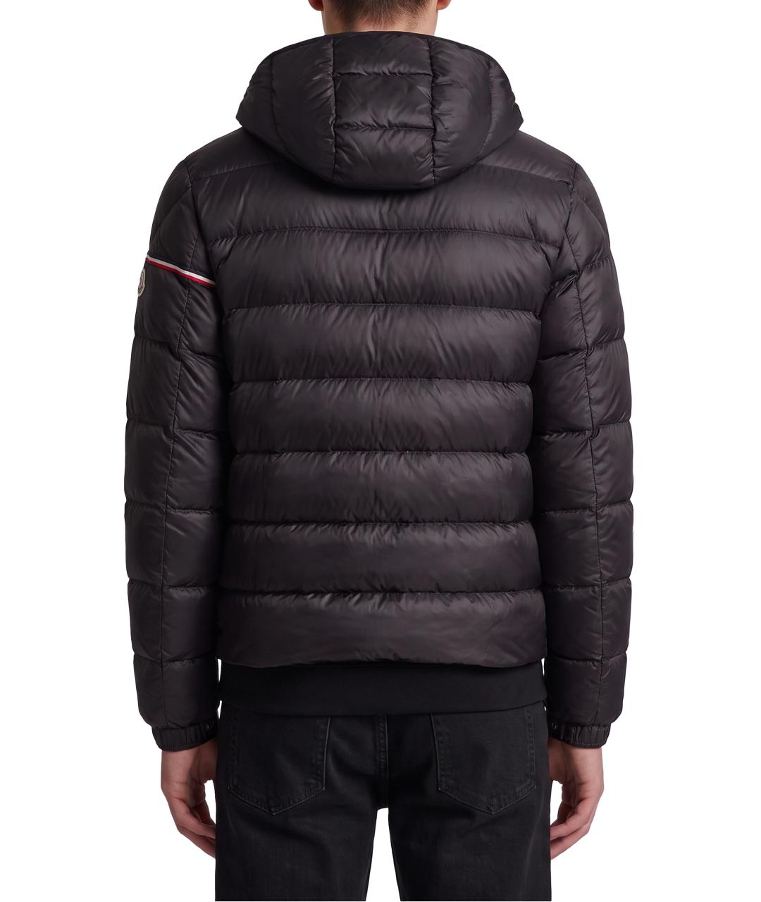 MONCLER Черный полиамидовый пуховик, фото 3