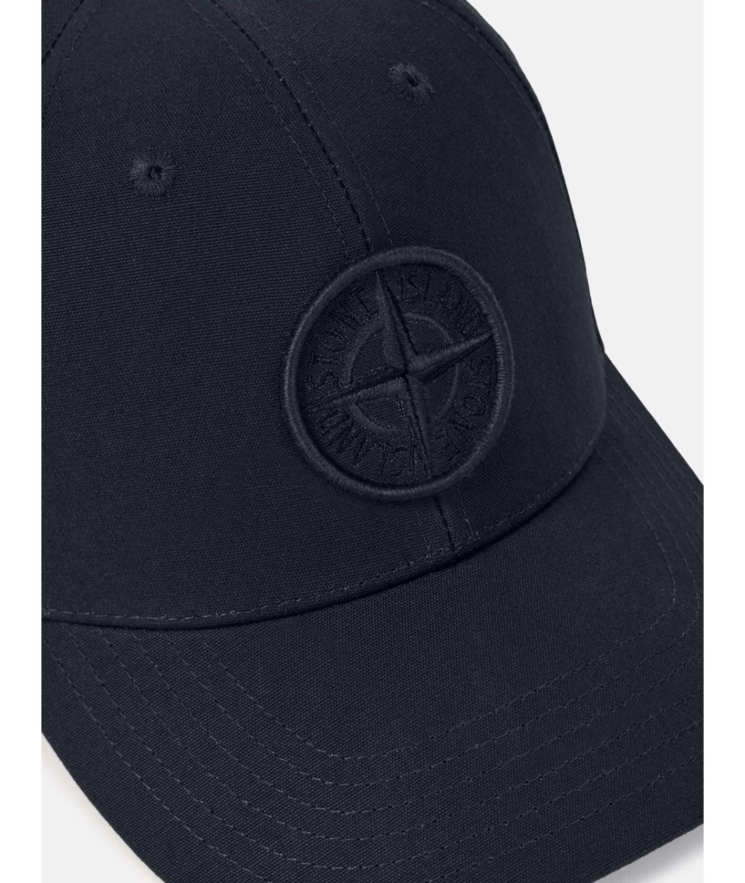 STONE ISLAND Синяя хлопковая кепка/бейсболка, фото 3