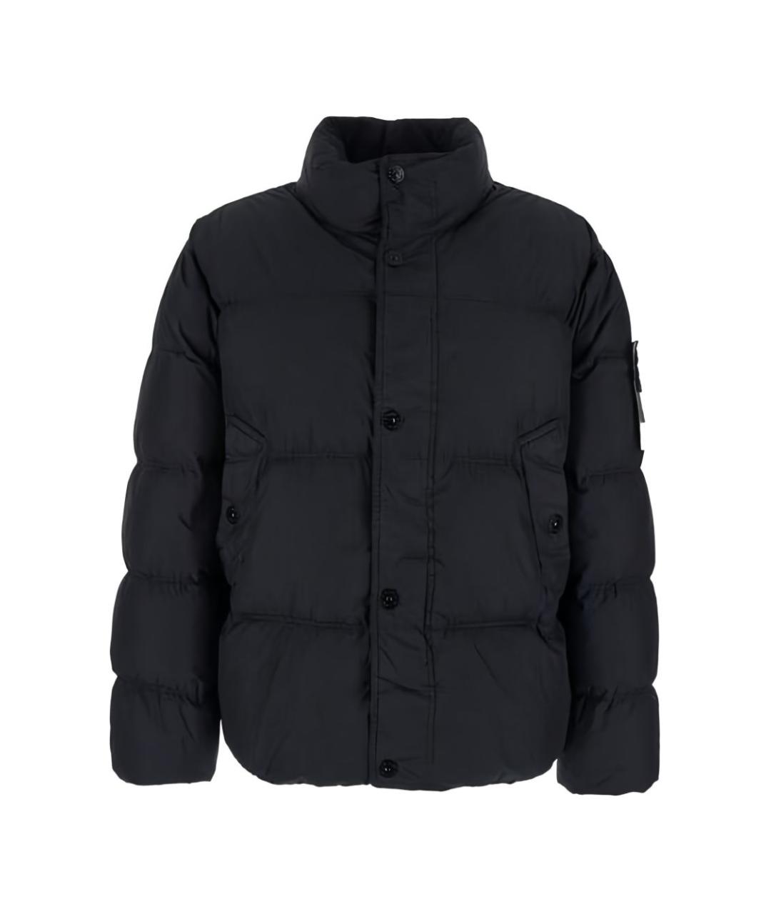 STONE ISLAND Черная полиамидовая куртка, фото 1