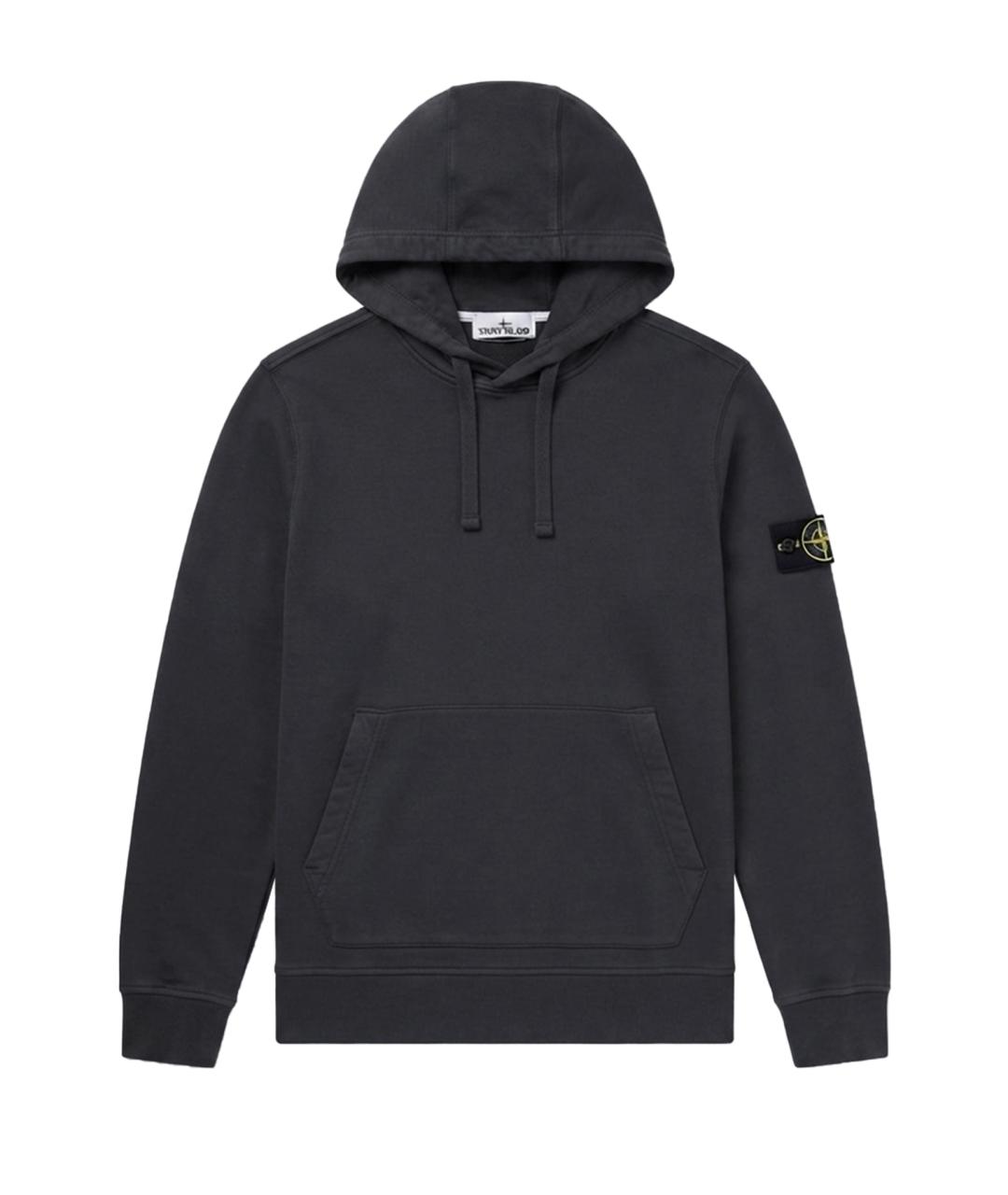 STONE ISLAND Серый хлопковый джемпер / свитер, фото 1
