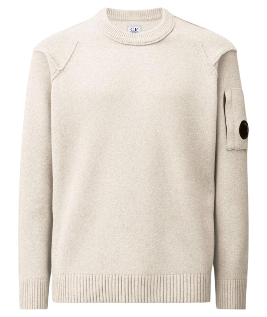 CP COMPANY Белый шерстяной джемпер / свитер, фото 1