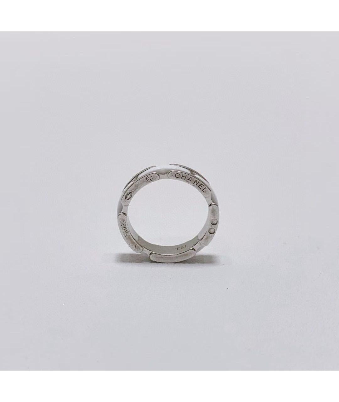 CHANEL Серебряное кольцо из белого золота, фото 4