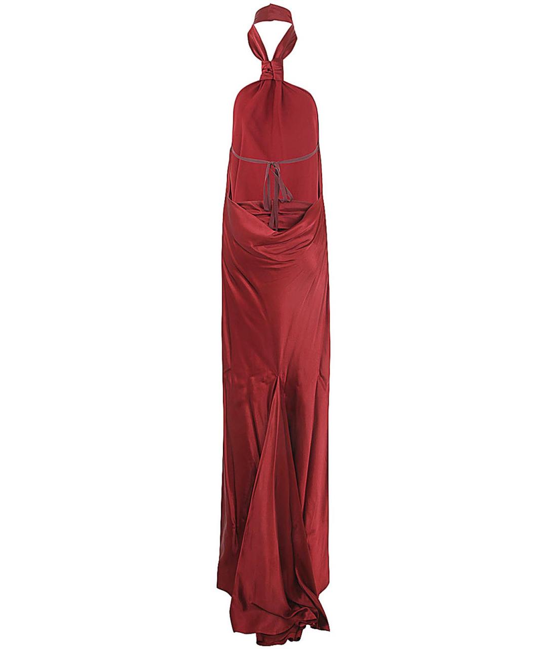 ANN DEMEULEMEESTER Красное вискозное вечернее платье, фото 2