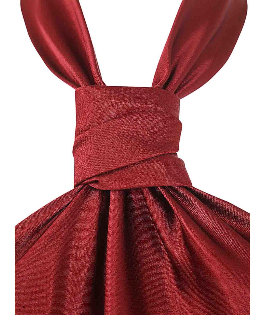 ANN DEMEULEMEESTER Красное вискозное вечернее платье, фото 3