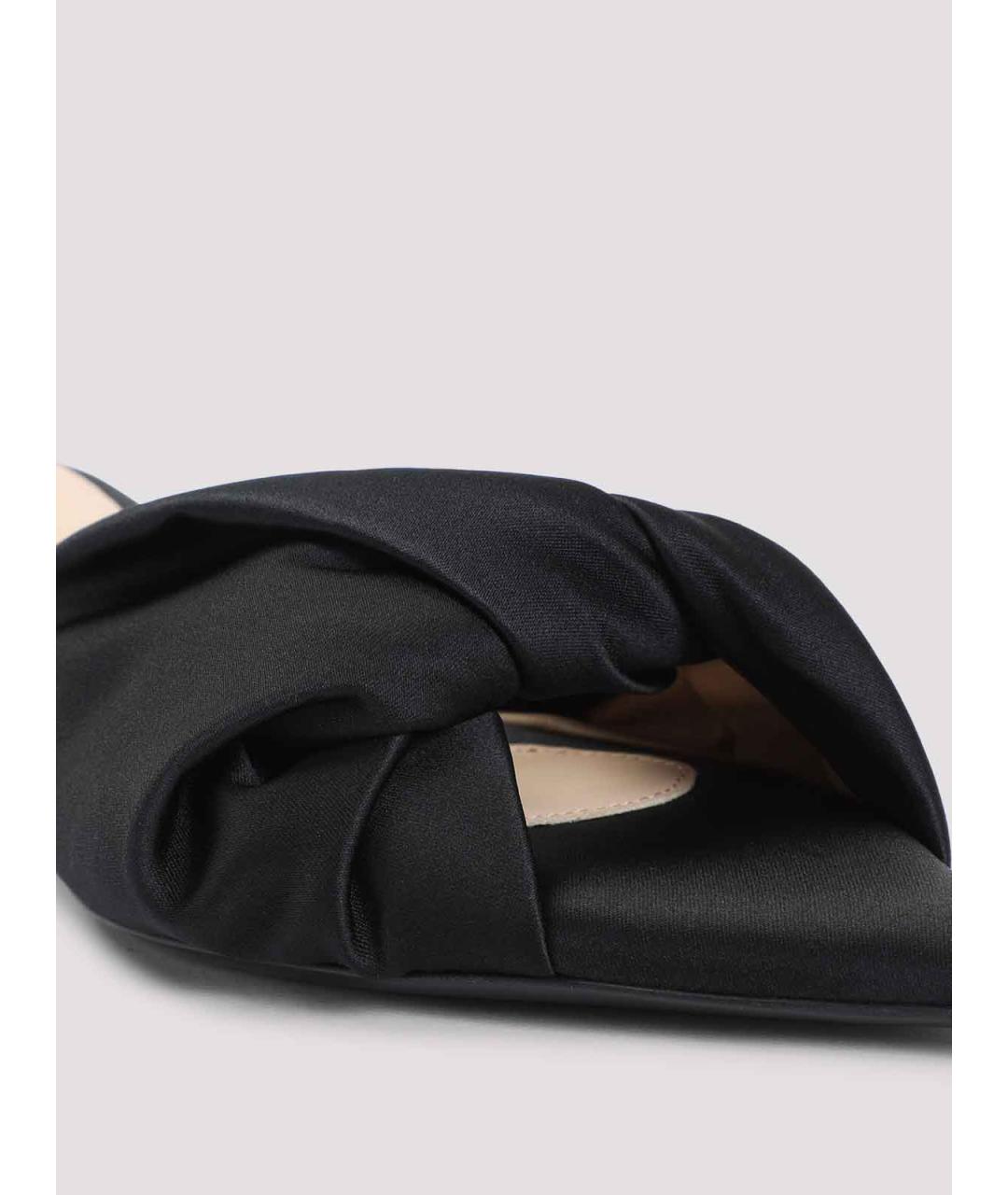 Carven Черные синтетические мюли, фото 4