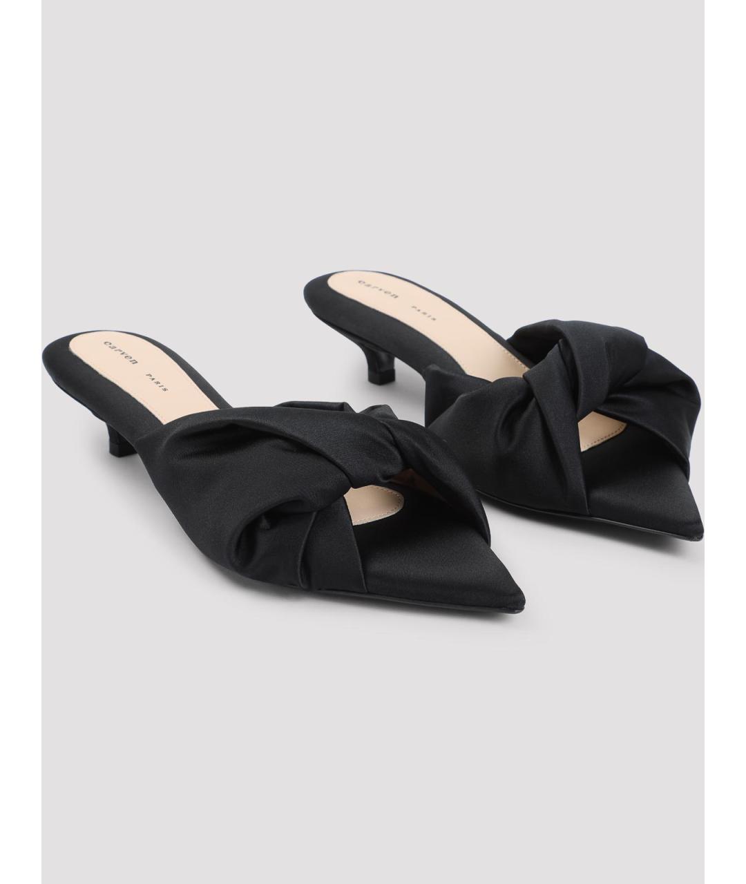 Carven Черные синтетические мюли, фото 2