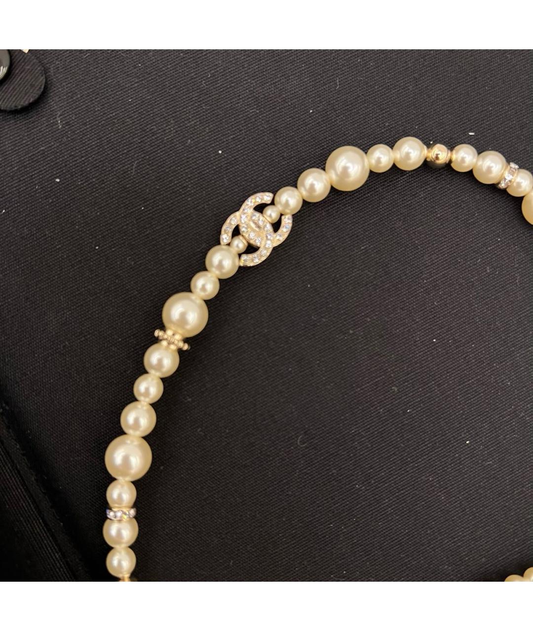 CHANEL Бежевое колье, фото 7