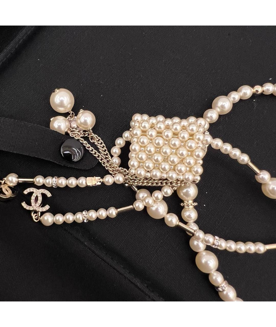 CHANEL Бежевое колье, фото 6