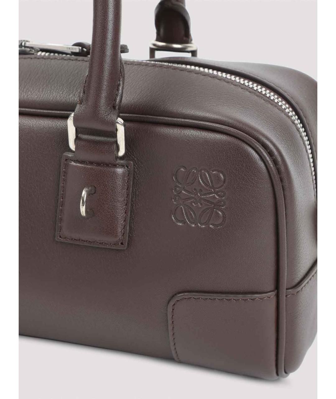 LOEWE Коричневая кожаная сумка тоут, фото 3